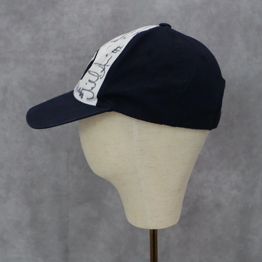 BYU‎ Flat Bill Autographed Navy Adjustable Fan Athletic Cotton Baseball Cap Hat